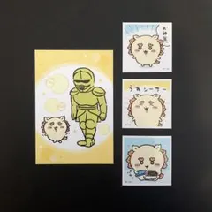 ちいかわ シーサー 鎧さん シール ステッカー カード 5枚セット まとめ売り