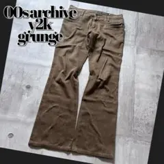 2000's japanese label flare pants y2k