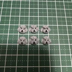 C94.ネイルパーツ デコパーツ 6個 犬 プードル