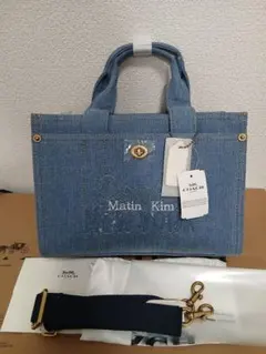 小福様専用】COACH Matin Kim ブラックデニムバッグ - メルカリ