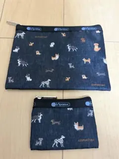 BAILA バイラ 4月号付録 レスポートサック ワンコ柄ポーチセット