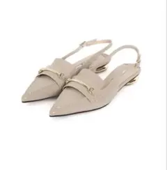 Bit Slingback Mules taupe 38のサムネイル