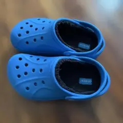 crocs クロックス ボア付きサンダル　青 J2 20㎝