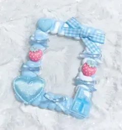 硬質ケース ホイップデコ トレカケース いちご 水色