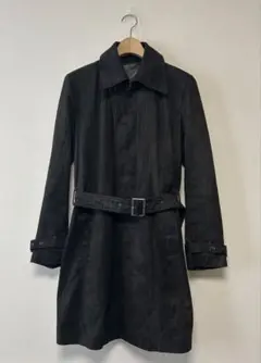 トルネードマート　ブラック　コーデュロイ トレンチロングコート　00s Y2K トルネードマートブラックコーデュロイ トレンチロングコート00s Y2K