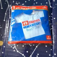 Hanes HEAVY WEIGHT Boys T-Shirts　Large