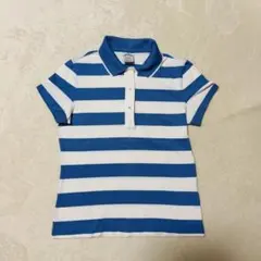 Brooks Brothers パフォーマンスポロ S ボーダー　ライトブルー