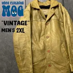 《US古着》ヴィンテージ 本革 ライナー付 レザージャケット メンズ2XL