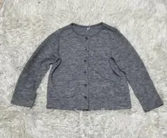 UNIQLO キッズ カーディガン 120cm グレー