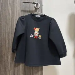 familiar ファミリア チュニック 黒 トレーナー 100 子供服