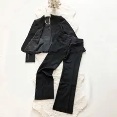 BURBERRY*ブラックレーベル　パンツスーツセットアップ　テーラード　黒