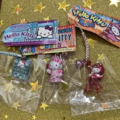 ハローキティ ストラップ3点セット
