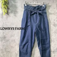 ローリーズファーム　デニムパンツ　テーパードパンツ　ハイウエスト　カジュアル