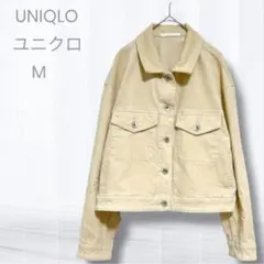 UNIQLO (ユニクロ) コーデュロイ ジャケット　オフホワイト　丈短め