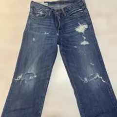 abercro mbie&fitchダメージフレアデニム