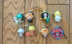 ワンピースキャラクター ストラップ 8個セット