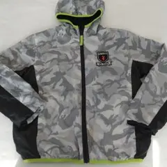 キッズ ジップパーカー 140㎝ 迷彩柄 上着 ウインドブレーカー
