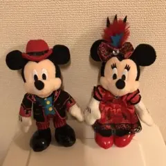 ミッキー＆カンパニー ミッキー ミニー ぬいぐるみバッジ