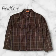 フィールドコア ジャケット チェック柄 秋冬 羽織り ポケット付き 万能