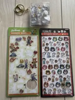 ボンボンドロップシール　ズートピア＆mini スヌーピー＆ミニシール帳　完成品