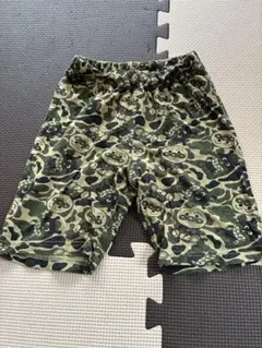 アンパンマン　バイキンマン　迷彩柄　100半ズボン