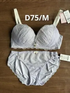 チュチュアンナ　運命のブラ ノンワイヤー ライトパープル　ブラセットD75