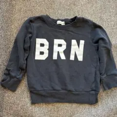 1/12に寄付処分予定　branshes 黒 BRN トレーナー　100センチ
