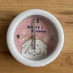 未使用　グレートピレニーズ　アラーム　時計　置時計　GreatPyrenees