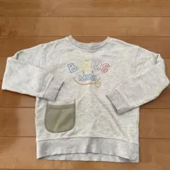 BEAMS:mini グレー トレーナー