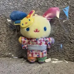 サンリオ　ウサハナ マスコットホルダー キャラキラ祭り　浴衣　祭りのサムネイル
