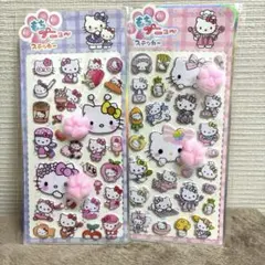 肉球シール　2点セット　色白猫