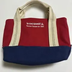 le coq sportif ミニトートバッグ 赤と紺色のサムネイル