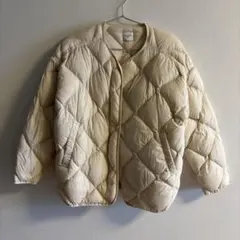 URBAN RESEARCH DOORS キルティングジャケット アイボリー
