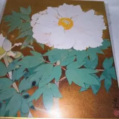 岡崎忠雄 牡丹 日本画 - メルカリ