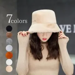 バケットハット レディース ハット 帽子 ボアバケットハット ファー