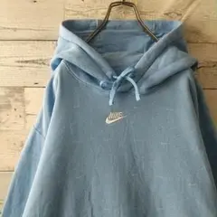 希少デザイン・サイズ☆ナイキ 刺繍センターロゴ 総柄 パーカー フーディー 3L