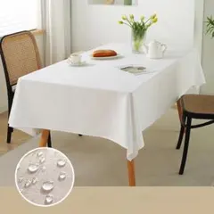 まとめ割可】シンプル防水テーブルクロス｜防汚・耐久性◎ 130x180cm