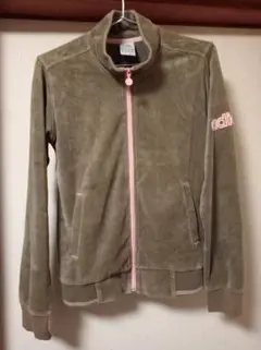 adidas トラックジャケット/ベロア/L/ブラウン