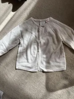 ZARA ベビー カーディガン 9-12ヶ月 ホワイト