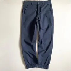 UNIQLO EZYジョガーパンツ　ネイビー　ストレッチコットンツイル　男女兼用