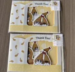 mofusand BOX CARD エビフライ 猫 2枚セットのサムネイル