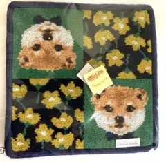 新品 柴犬 ハンカチ シェニール織 タオルハンカチ 豆柴 犬好き ギフトのサムネイル