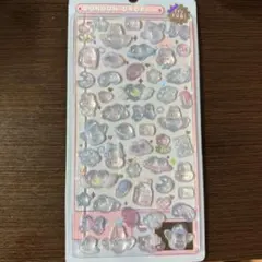 ボンボンドロップシール　みずいろ　うさぎ