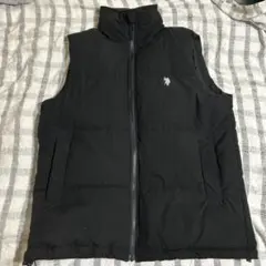 U.S. POLO ASSN. ダウンベスト ブラック M