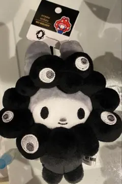 EXPO2025 サンリオ 黒 ミャクミャク　マイメロ　カラビナ付ぬいぐるみ