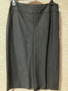 ice ダークグレー ストライプ タイトスカート