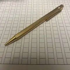 美品 送料込み】カルティエ マスト ドゥ ボールペン ゴールド 縦縞