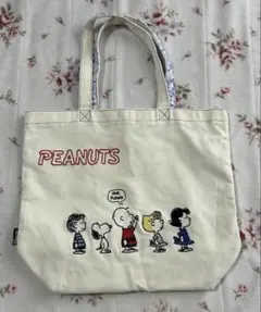 即発送 訳あり 帆布バッグ スヌーピーデニムバッグ SNOOPY トートバッグ