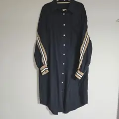 Grandtableネイビー シャツワンピース