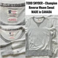 TODD SNYDER × Champion 両V リバースウィーブスウェット